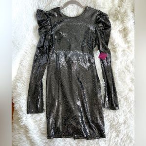 Forever 21 Blue Sequin Holiday Cocktail Dress